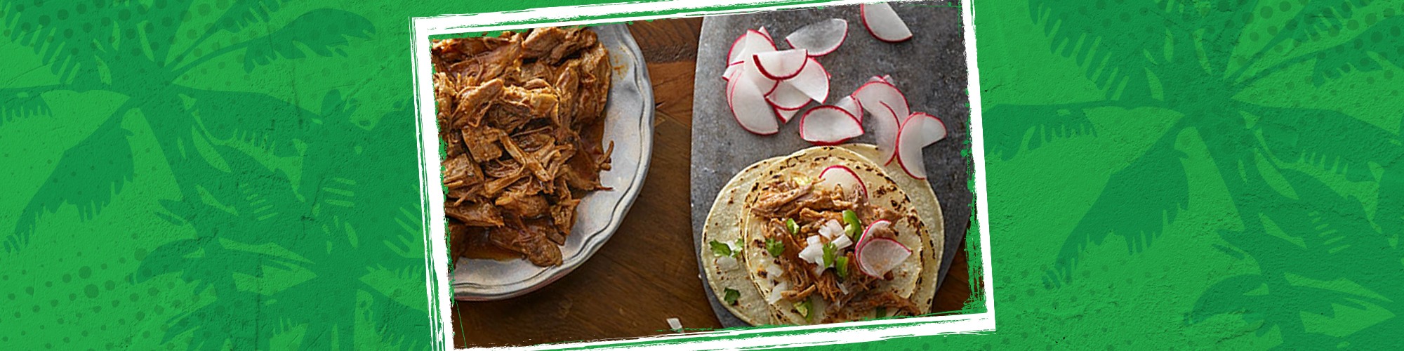 Slow Cooker Pulled Pork Rojo Tacos