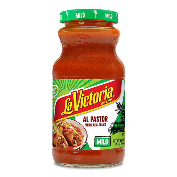 La Victoria al pastor enchilada sauce 16 oz.