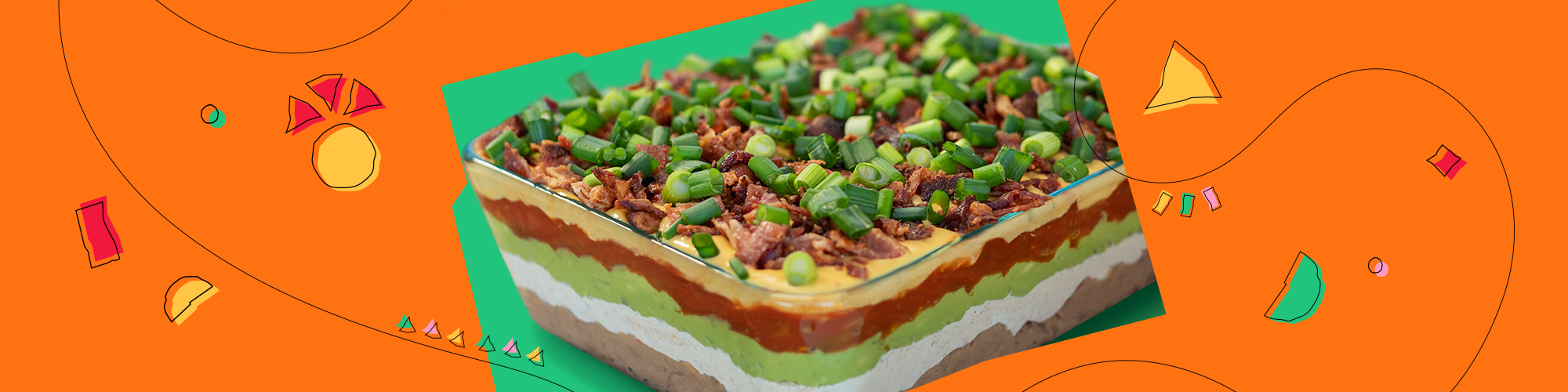 Mexican 7 Layer Dip with Bacon