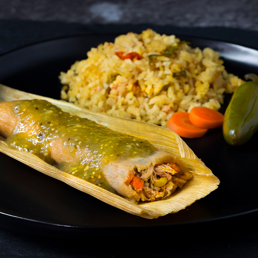 salsas chicken vegetable verde tamales