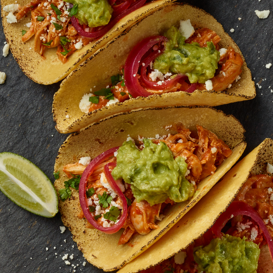 air fried chicken tinga tacos