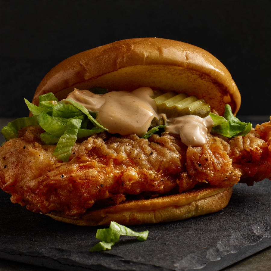 ancho pasilla fried chicken sandwich