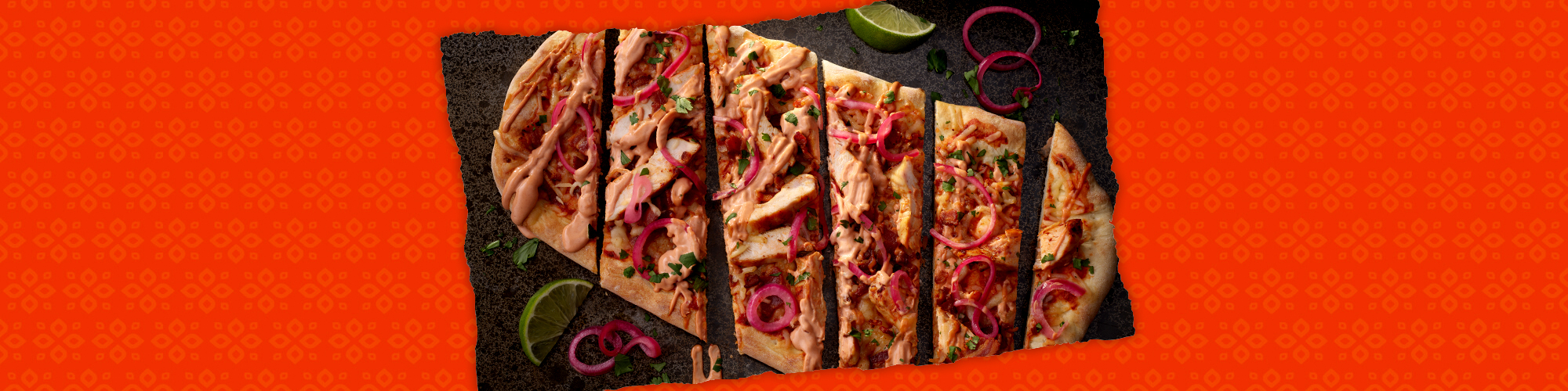 Grilled Chipotle Chicken Flatbread With Guajillo Lime Crema Drizzle 2419